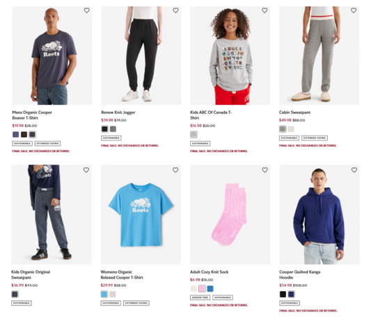 캐나다 국민 브랜드 루츠(ROOTS) 봄 세일 시작! 최대 50% 할인 | 캐나다 기념품 추천 | 캐나다 배대지