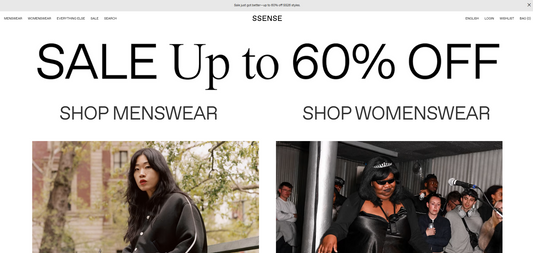ssense 60% 할인시작! 링크 공유