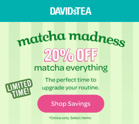 데이비드티 DavidsTea 마차라인 20% 할인 링크 공유 마지막 할인!!