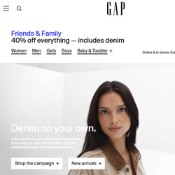 GAP 갭 캐나다 40%할인 링크 공유