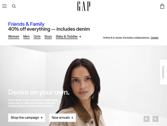 GAP 갭 캐나다 40%할인 링크 공유